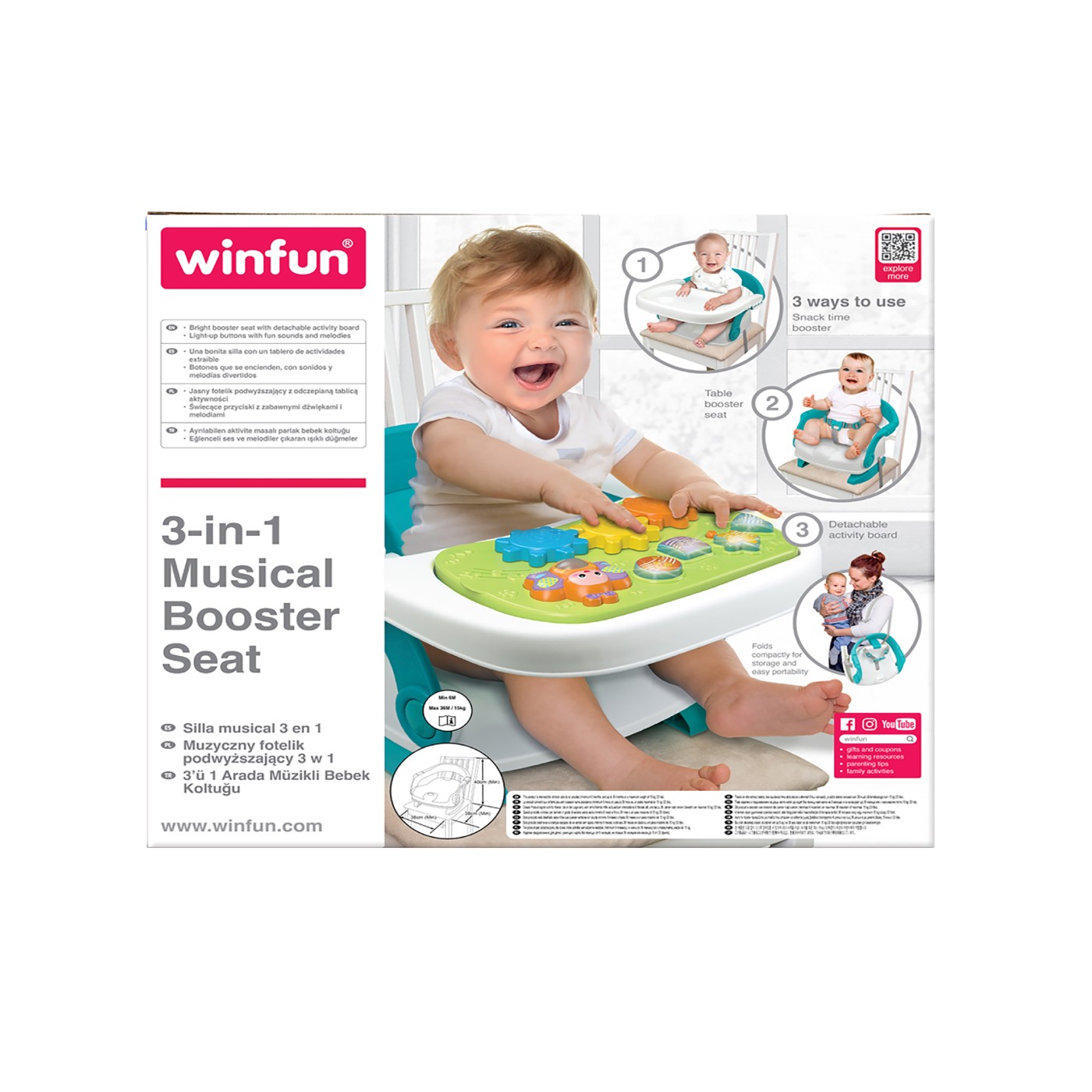 Noutăți - WINFUN SCAUNEL PORTABIL 3 IN 1
