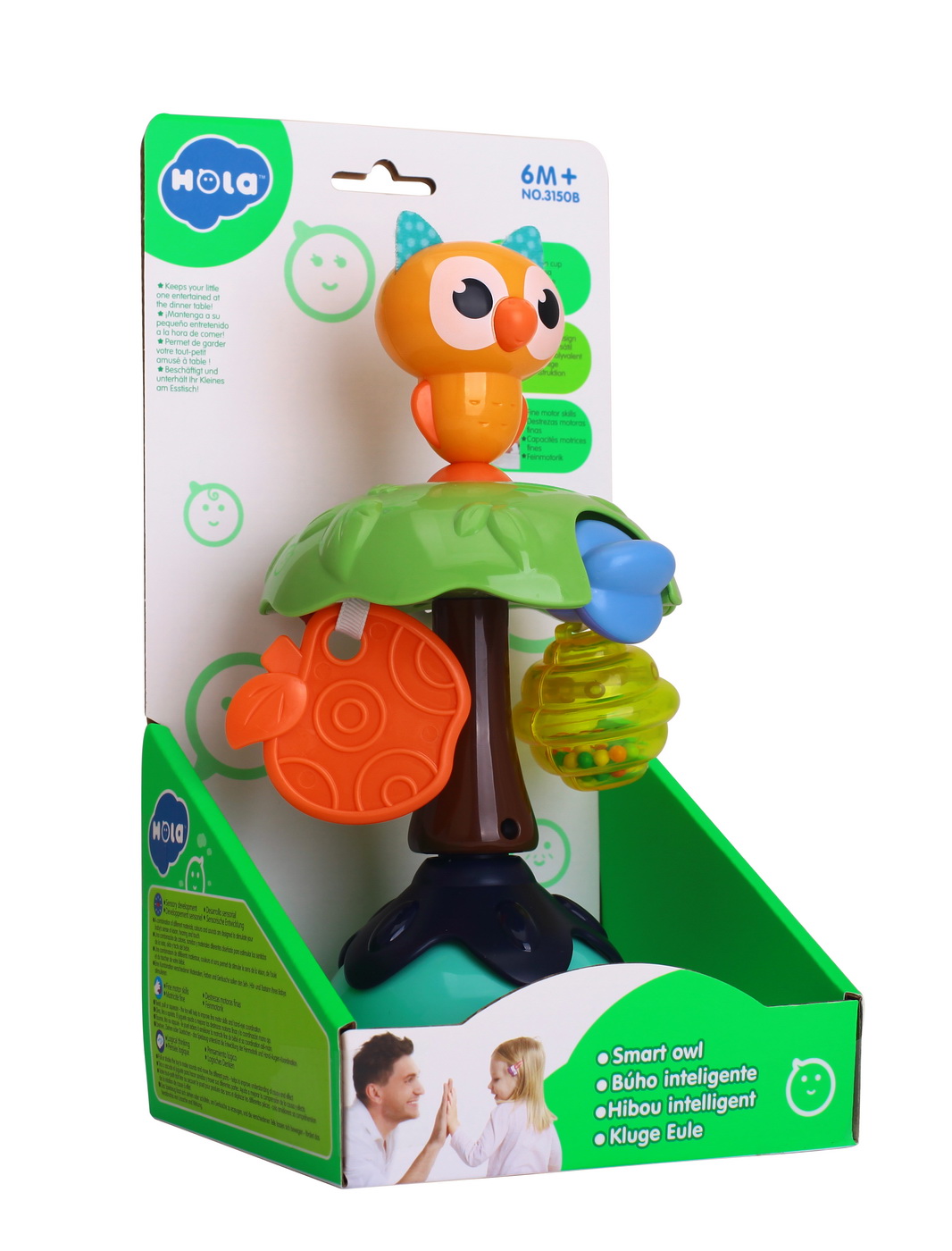 Jucării pentru bebeluși - JUCARIE BEBE CU VENTUZA - BUFNITA