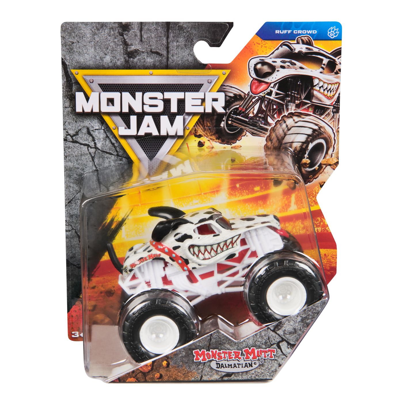 Jucării și jocuri - MONSTER JAM RUFF CROWD MASINUTA METALICA MONSTER MUTT DALAMTIAN SCARA 1 LA 64