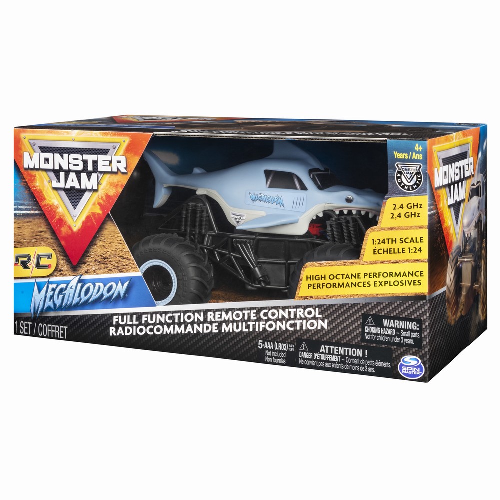 Jucării și jocuri - MONSTER JAM MASINUTA RC MEGALODON 1:24