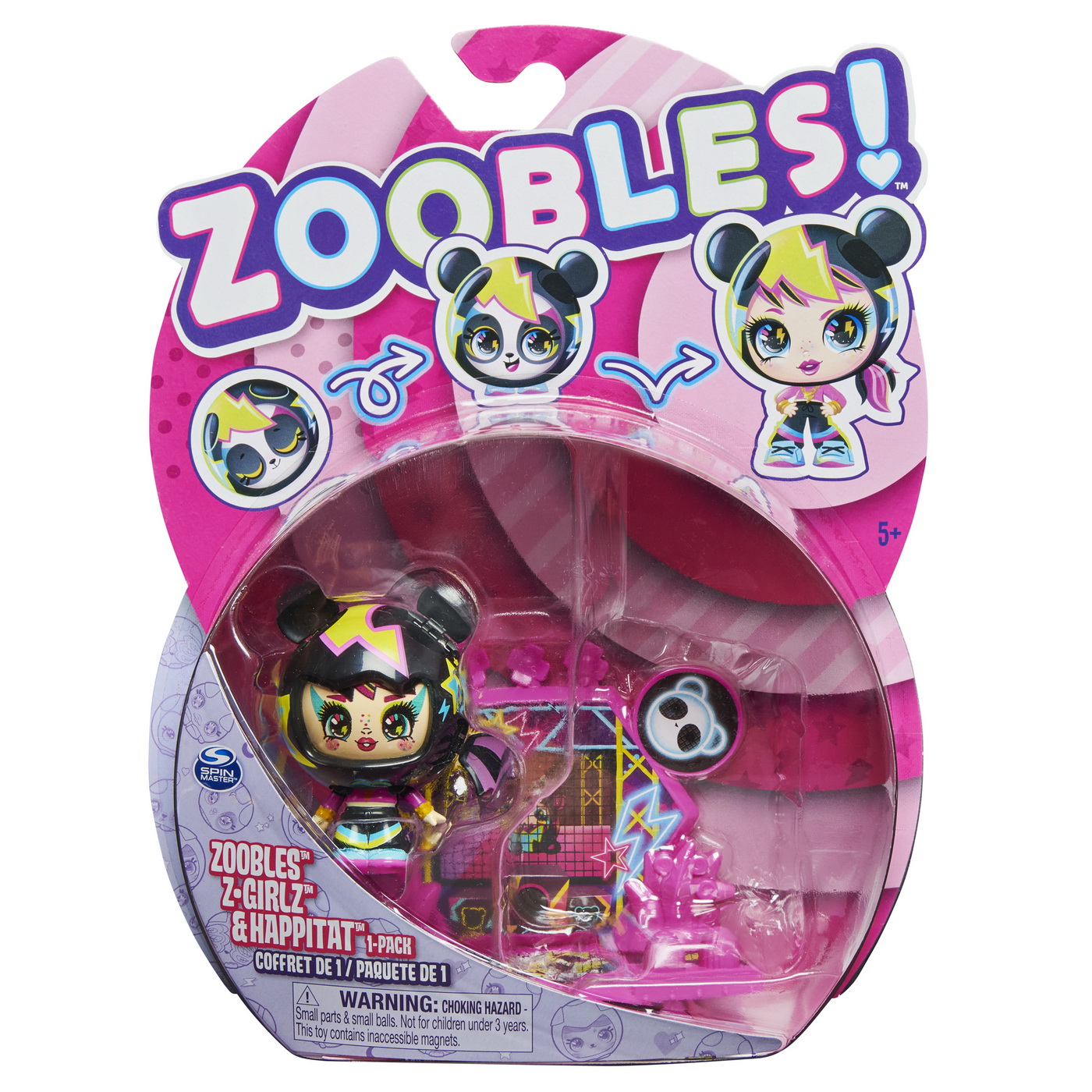 Jucării și jocuri - ZOOBLES Z-GIRLZ FIGURINA DE TRANSFORMARE FETITA URSULET PANDA