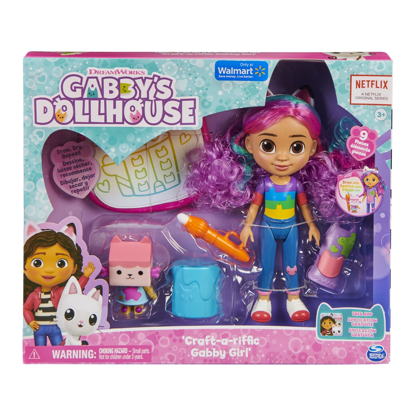 Jucării și jocuri - GABBYS DOLLHOUSE PAPUSA GABBY SI SET DE CREATIE
