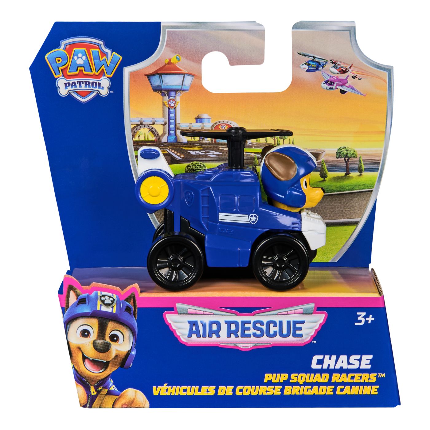 Jucării și jocuri - PATRULA CATELUSILOR PUP SQUAD RACERS AIR RESCUE VEHICUL METALIC CHASE SCARA 1 LA 55