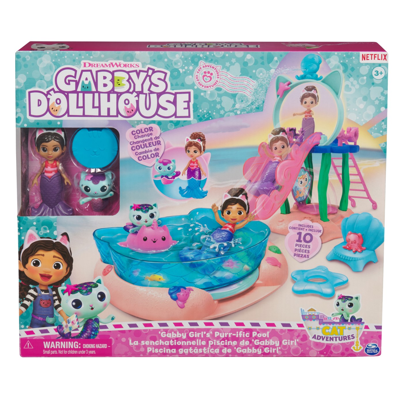 Jucării și jocuri - GABBYS DOLLHOUSE SET DE JOACA PISCINA