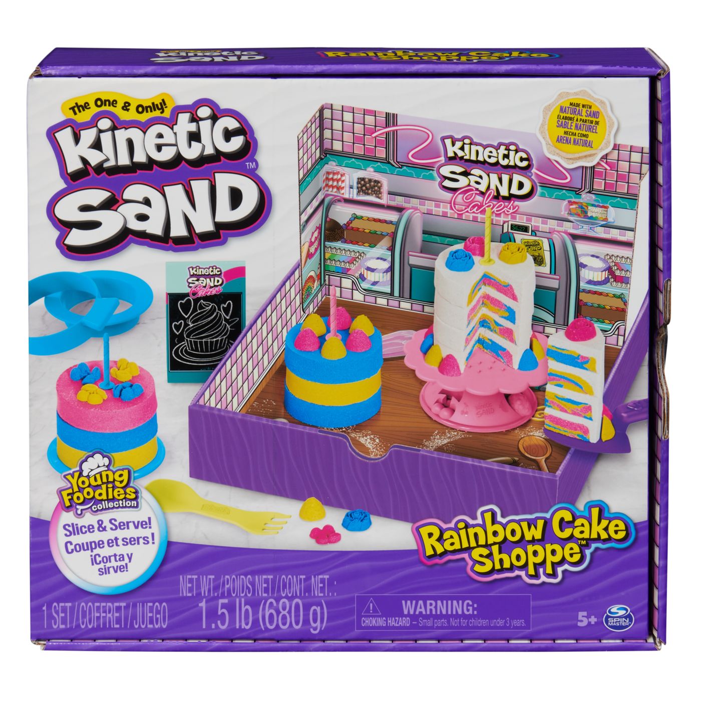 Plastilină și nisip kinetic - KINETIC SAND SET NISIP COFETARIA CURCUBEU