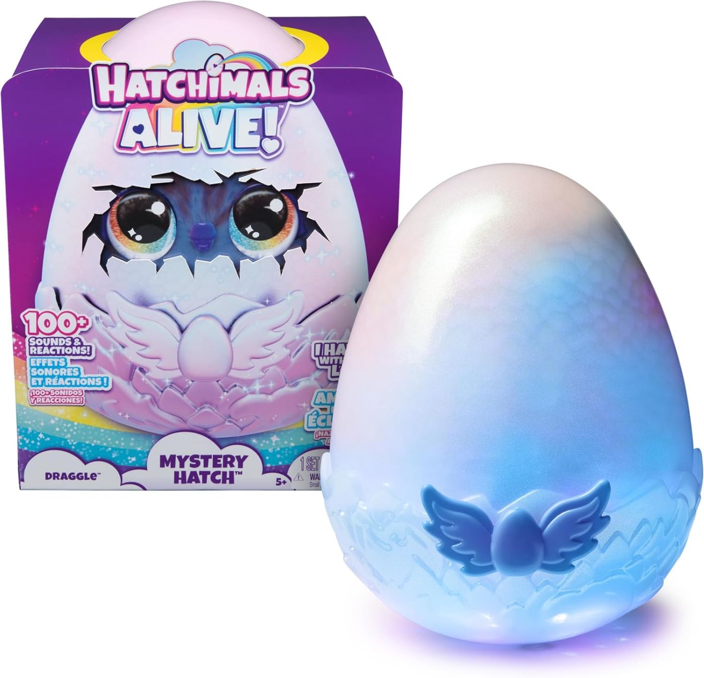 Jucării și jocuri - HATCHIMALS ALIVE MISTERY HATCH OU DRAGGLE