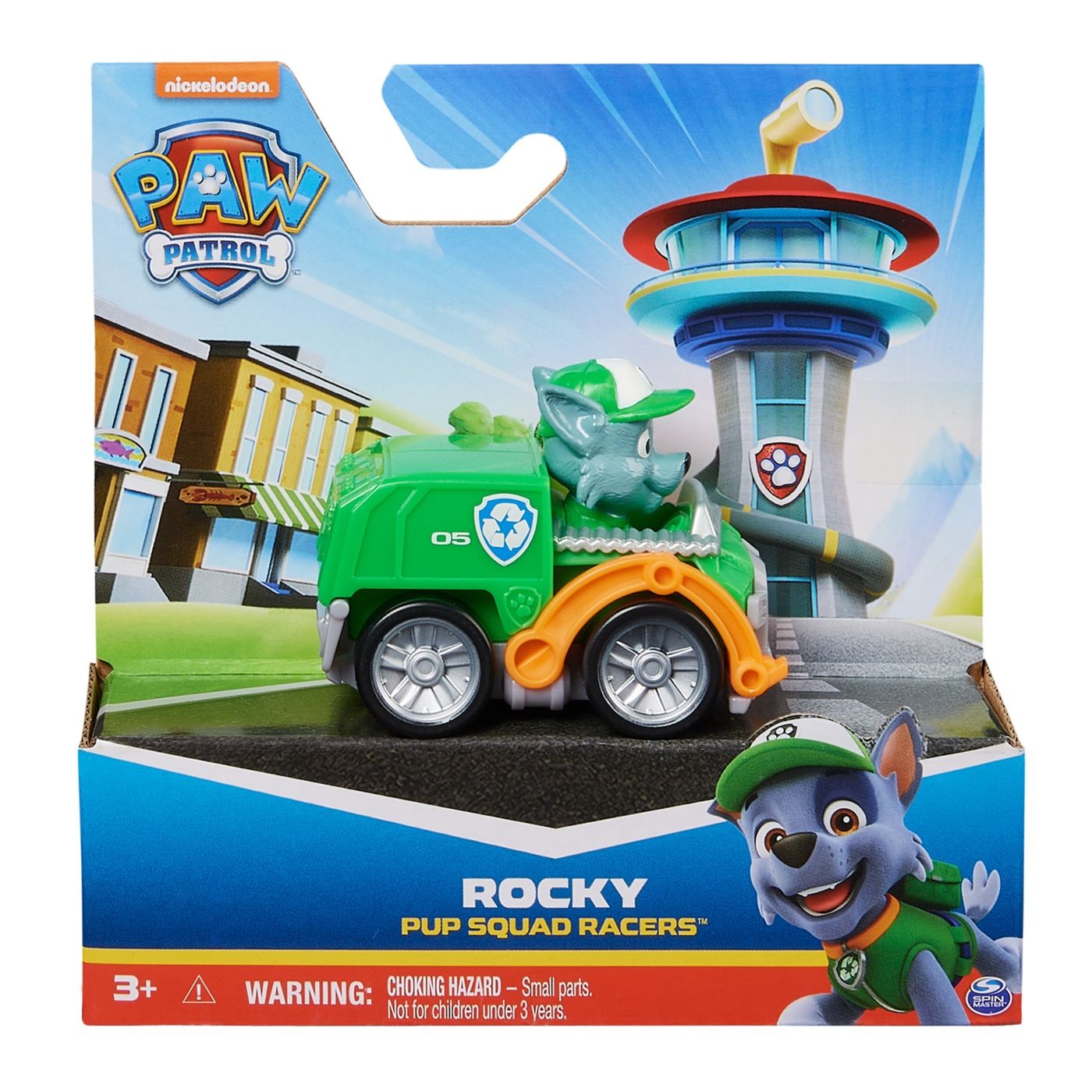 Jucării și jocuri - PATRULA CATELUSILOR PUP SQUAD RACERS VEHICUL CU FIGURINA ROCKY