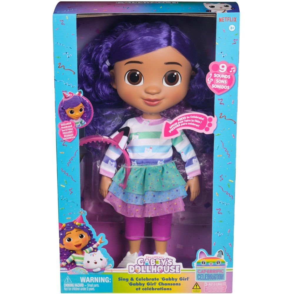 Jucării și jocuri - GABBYS DOLLHOUSE PAPUSA GABBY INTERACTIVA 33CM
