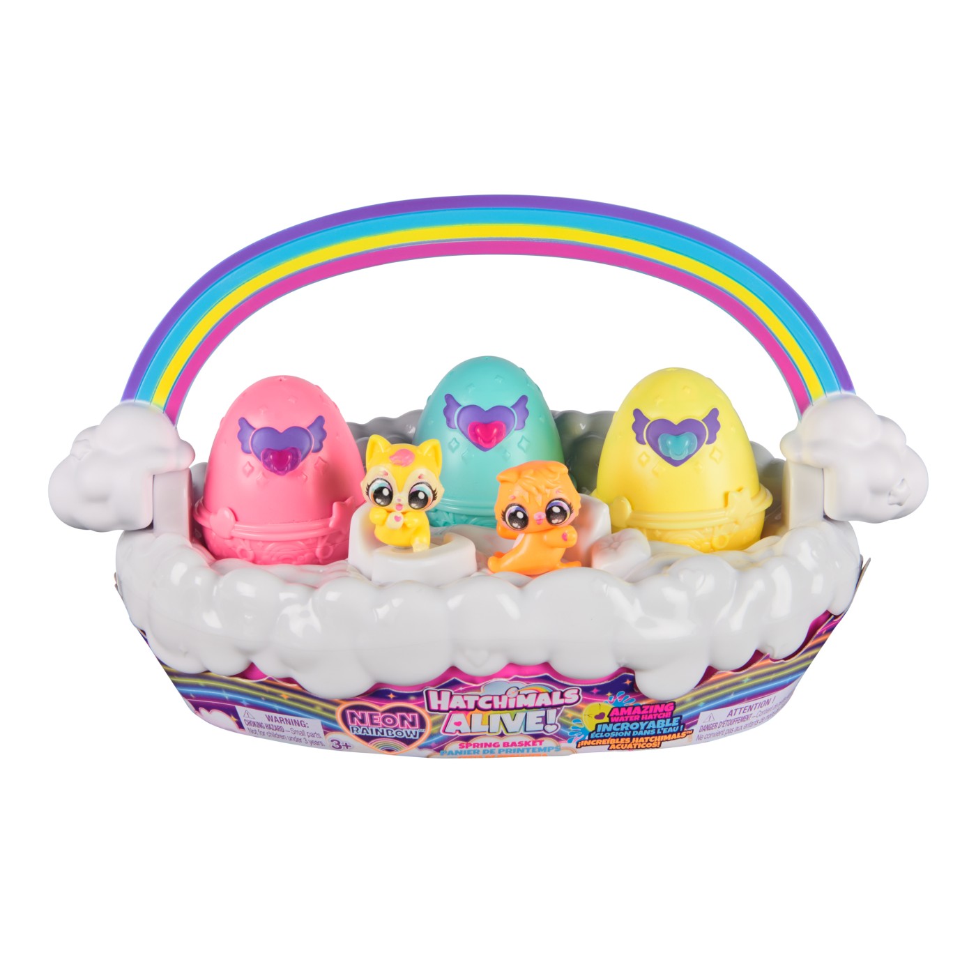 Jucării și jocuri - HATCHIMALS ALIVE NEON RAINBOW SET COSULET DE OUA