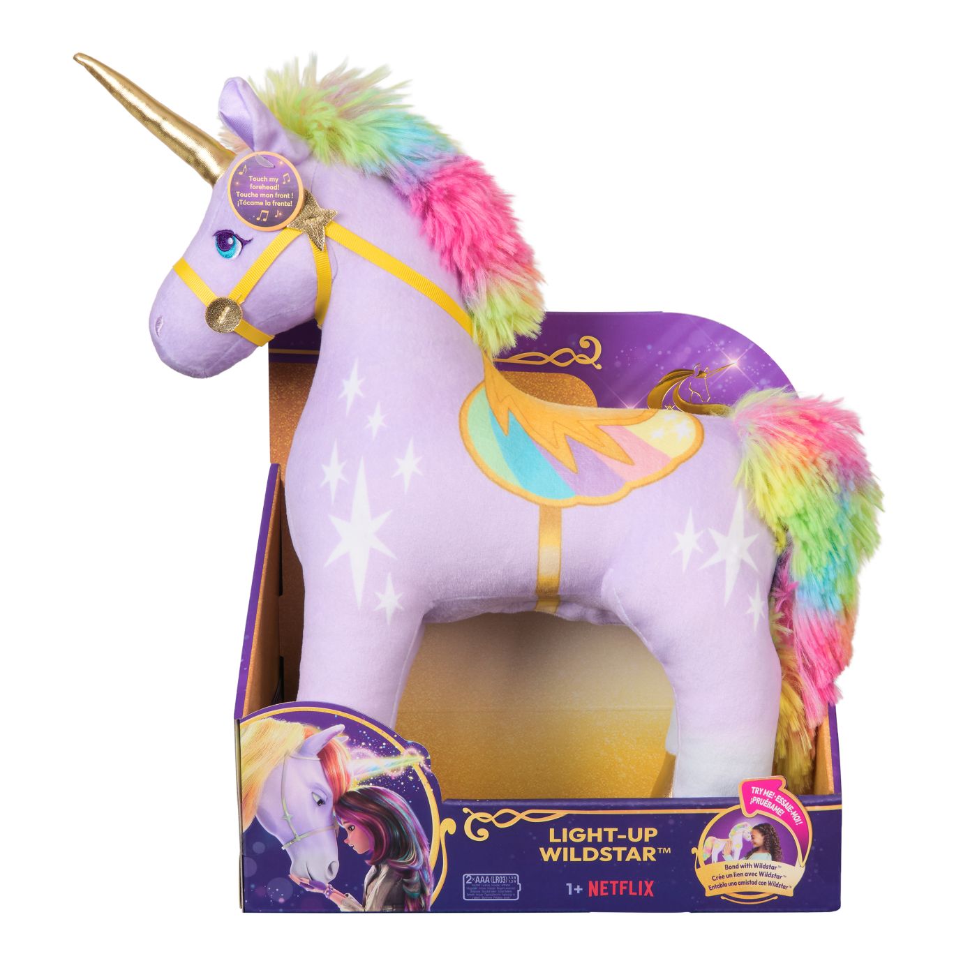 Jucării și jocuri - UNICORN ACADEMY UNICORNUL WILDSTAR DE PLUS LUMINOS 38CM