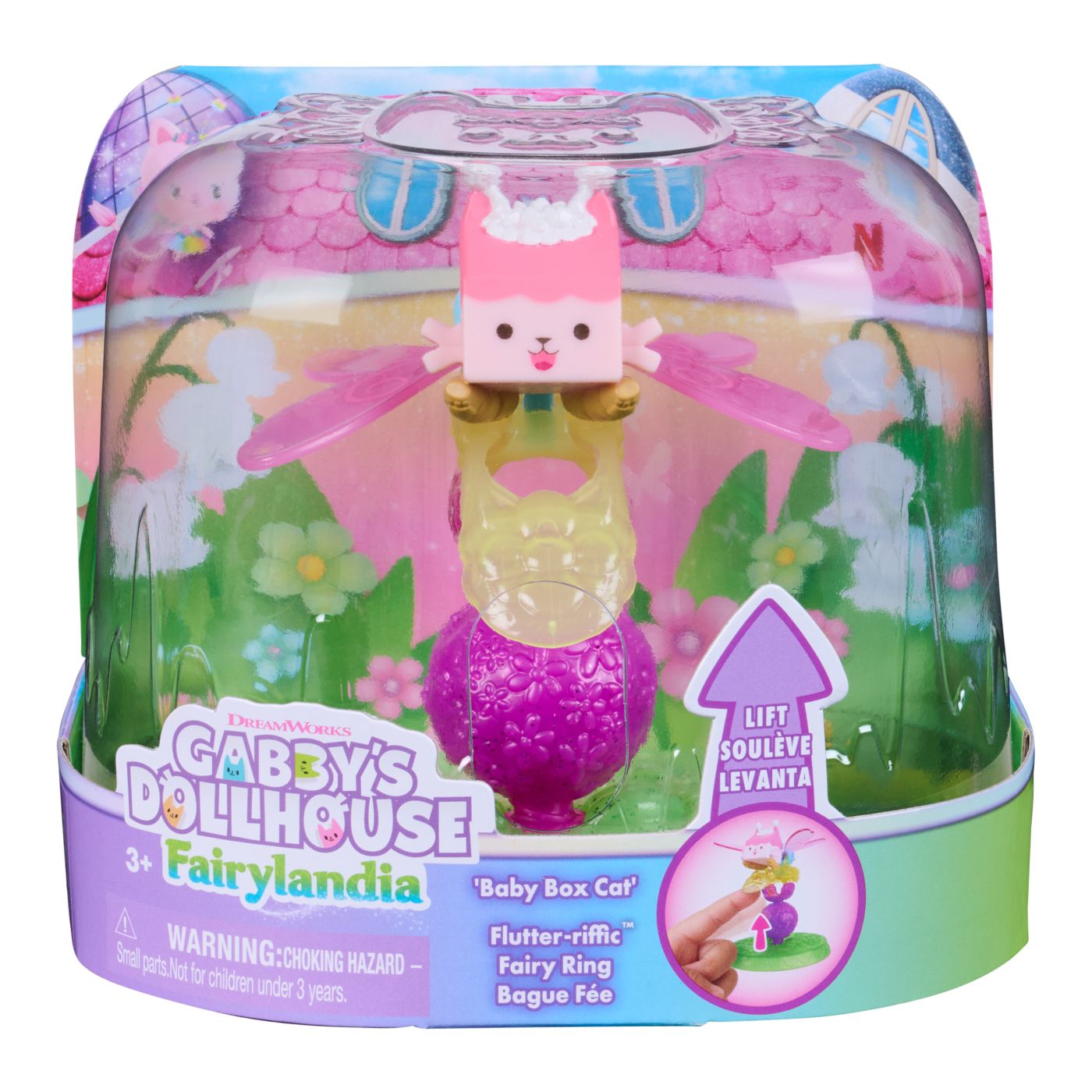 Jucării și jocuri - GABBYS DOLLHOUSE FAIRYLANDIA INEL DE ZANA CU FIGURINA PISICUTA BABY BOX