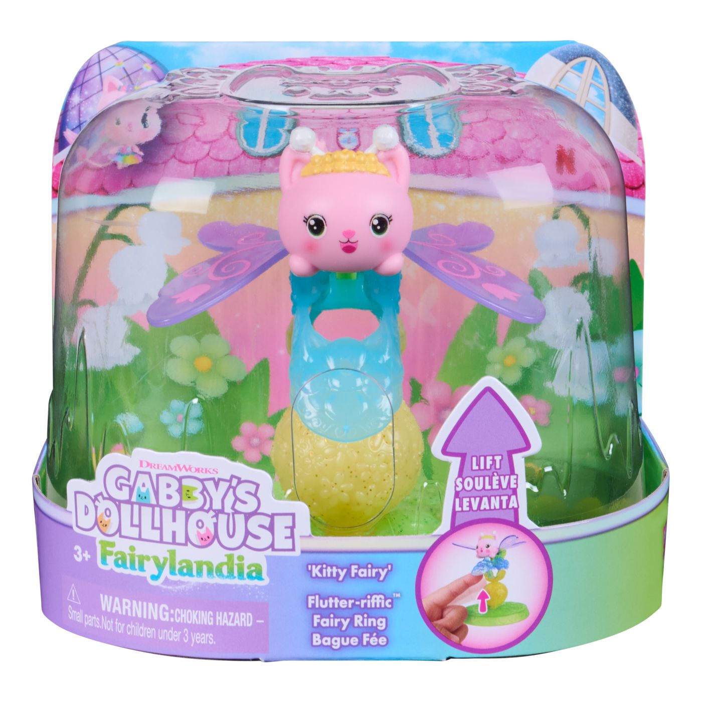 Jucării și jocuri - GABBYS DOLLHOUSE FAIRYLANDIA INEL DE ZANA CU FIGURINA KITTY FAIRY