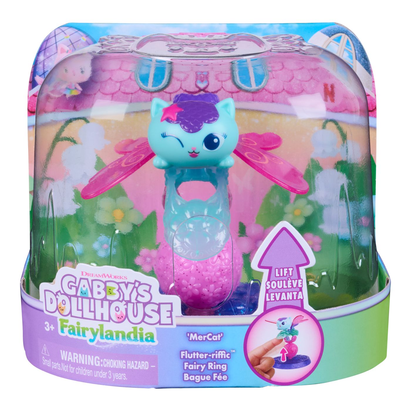 Jucării și jocuri - GABBYS DOLLHOUSE FAIRYLANDIA INEL DE ZANA CU FIGURINA MERCAT