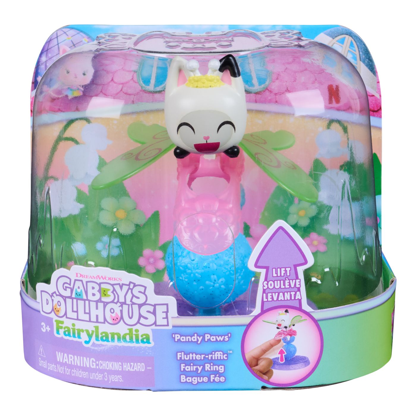 Jucării și jocuri - GABBYS DOLLHOUSE FAIRYLANDIA INEL DE ZANA CU FIGURINA PANDY PAWS
