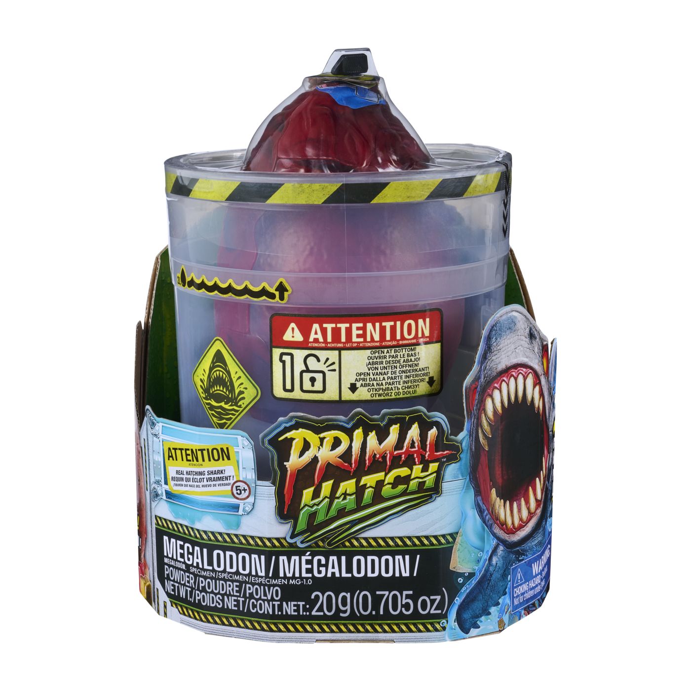 PRIMAL HATCH JUCARIE INTERACTIVA FIGURINA RECHIN MEGALODON IN OU