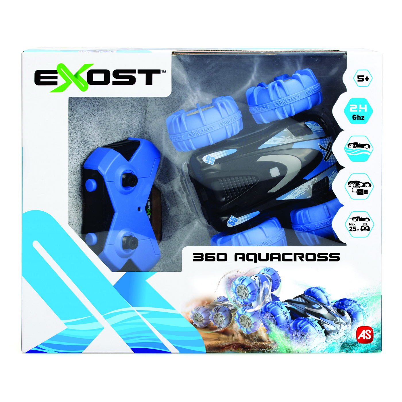 Jucării și jocuri - MASINA CU TELECOMANDA EXOST RC SCARA 1:18 360 AQUACROSS