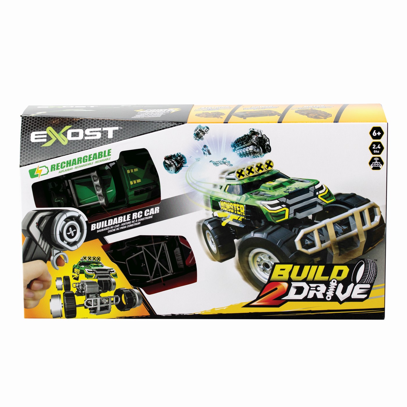 Masinuțe cu telecomandă - EXOST BUILD 2 DRIVE DELUXE MASINUTA RC CONSTRUIBILA