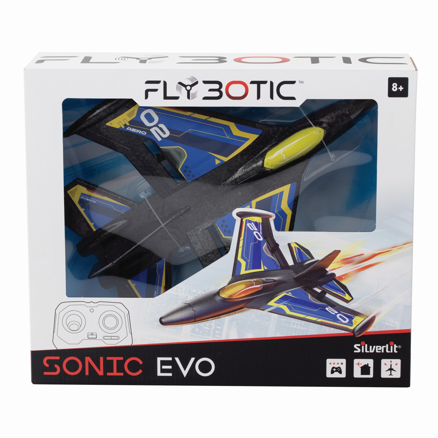 Avioane de jucărie - SILVERLIT FLY BOTIC AVION CU TELECOMANDA SONIC EVO