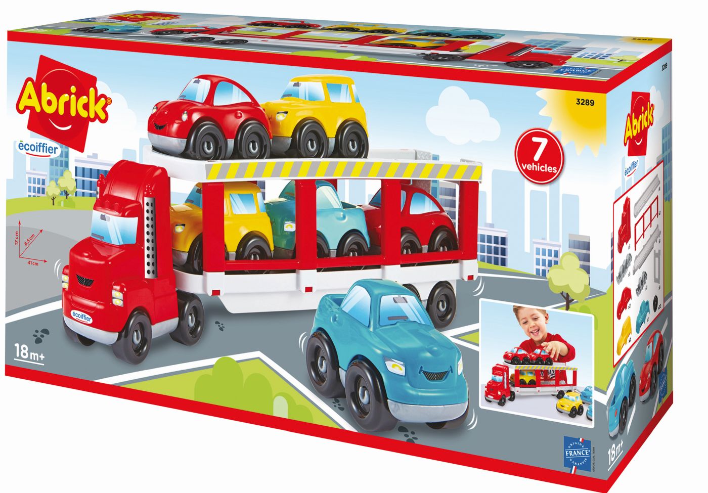 Jucării și jocuri - ECOIFFIER ABRICK TRANSPORTATOR AUTO PLATFORMA