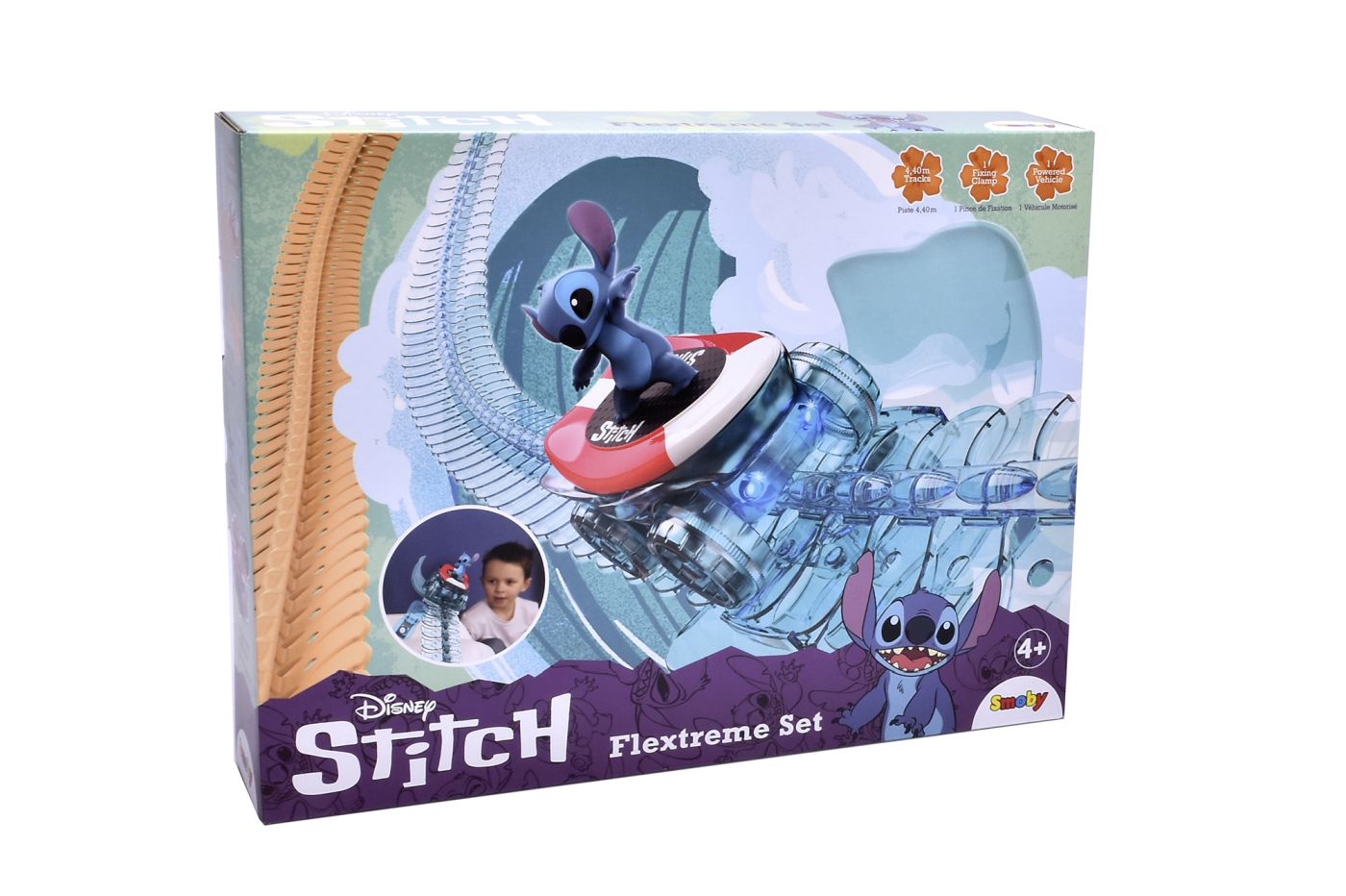 Jucării și jocuri - SMOBY DISNEY STITCH PISTA DE CURSE FLEXTREME SET