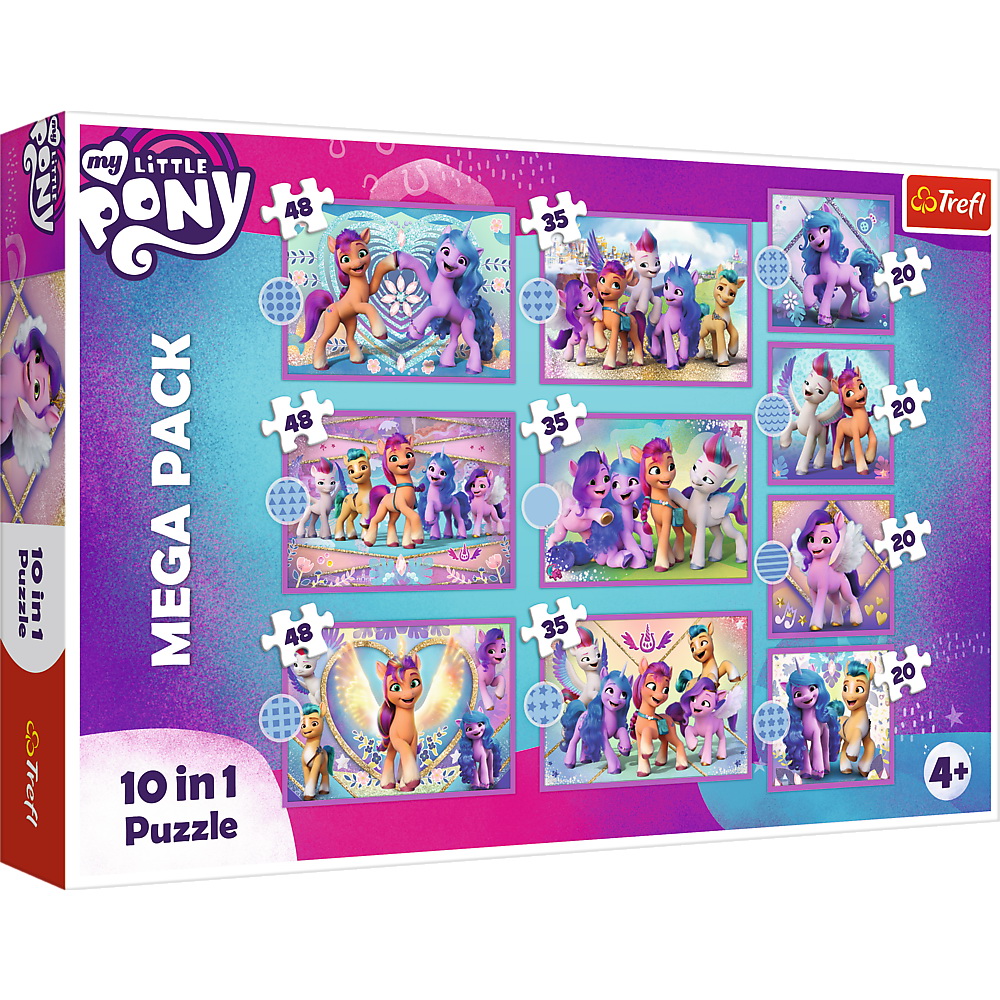 Jucării și jocuri - PUZZLE TREFL 10IN1 MY LITTLE PONY -  PONEII STRALUCITORI