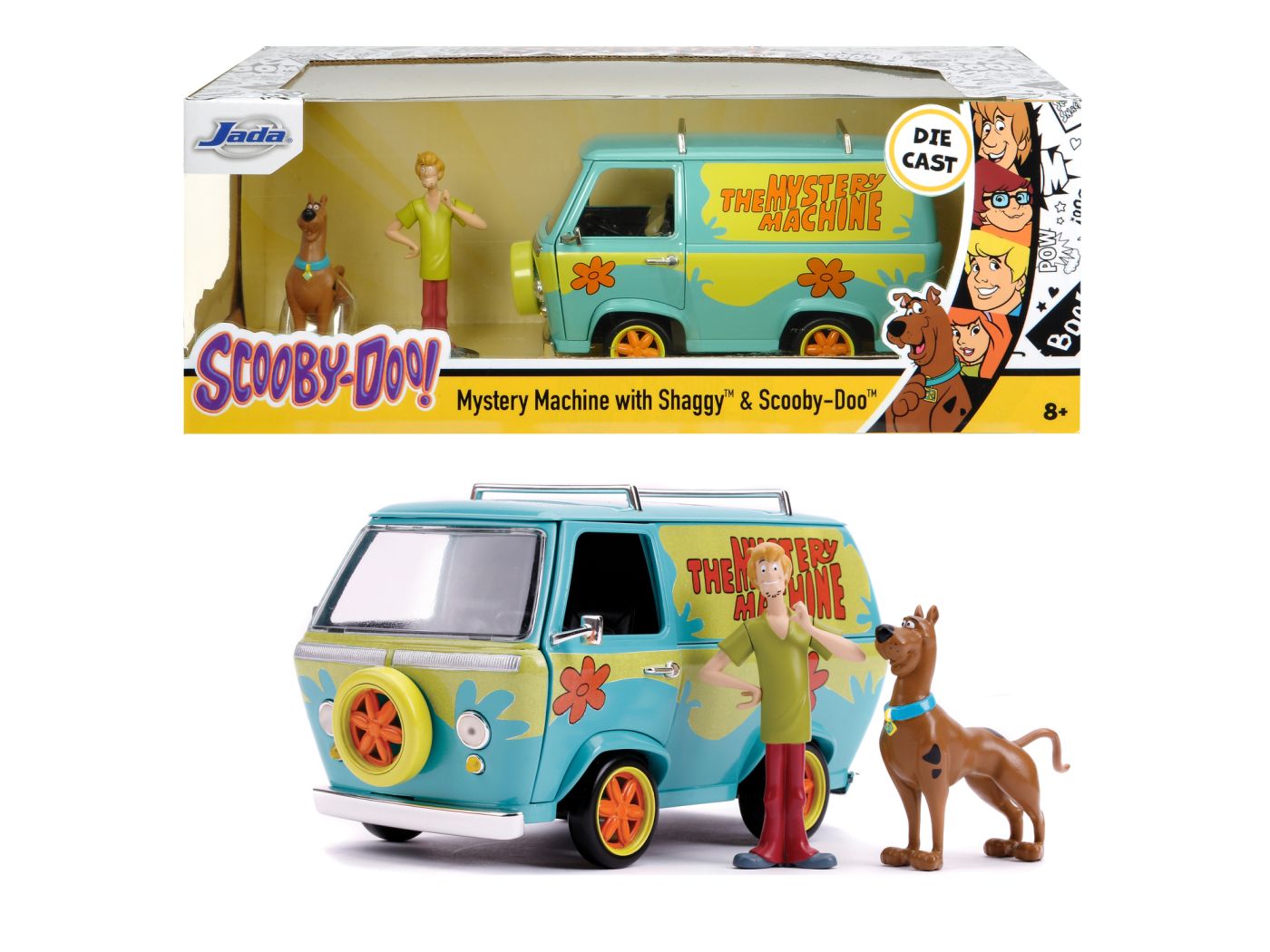 Jucării și jocuri - JADA SCOOBY DOO SET DUBA METALICA MISTERIOASA SCARA 1 LA 24 SI 2 FIGURINE