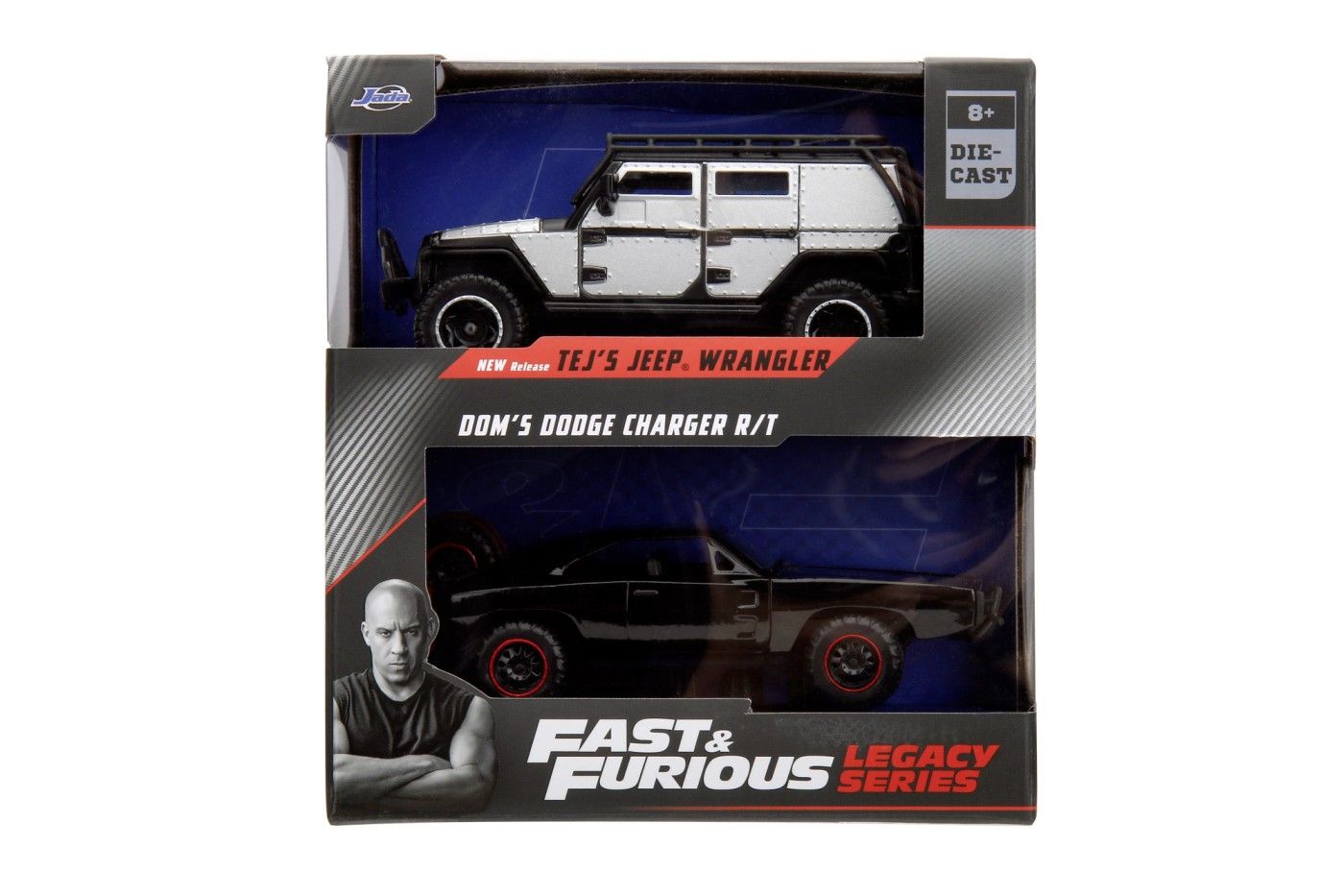 Mașinuțe de jucărie - JADA FAST AND FURIOUS SERIA LEGACY SET 2 MASINI METALICE JEEP WRANGLER 1 LA 32