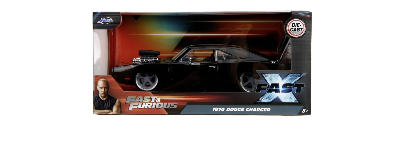 Mașinuțe de jucărie - JADA FAST AND FURIOUS MASINUTA METALICA DODGE CHARGER 1970 NEGRU SCARA 1 LA 24