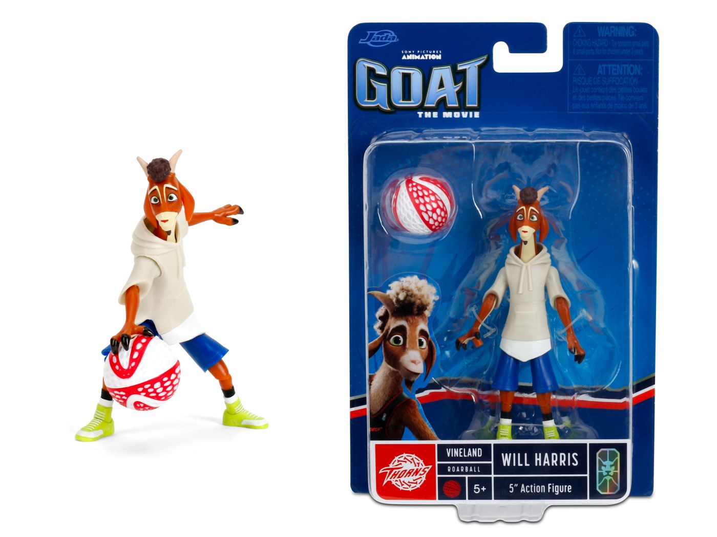 Jucarii - JADA GOAT THE MOVIE SET FIGURINA  WILL HARRIS TINUTA CASUAL CU ACCESORII 15CM