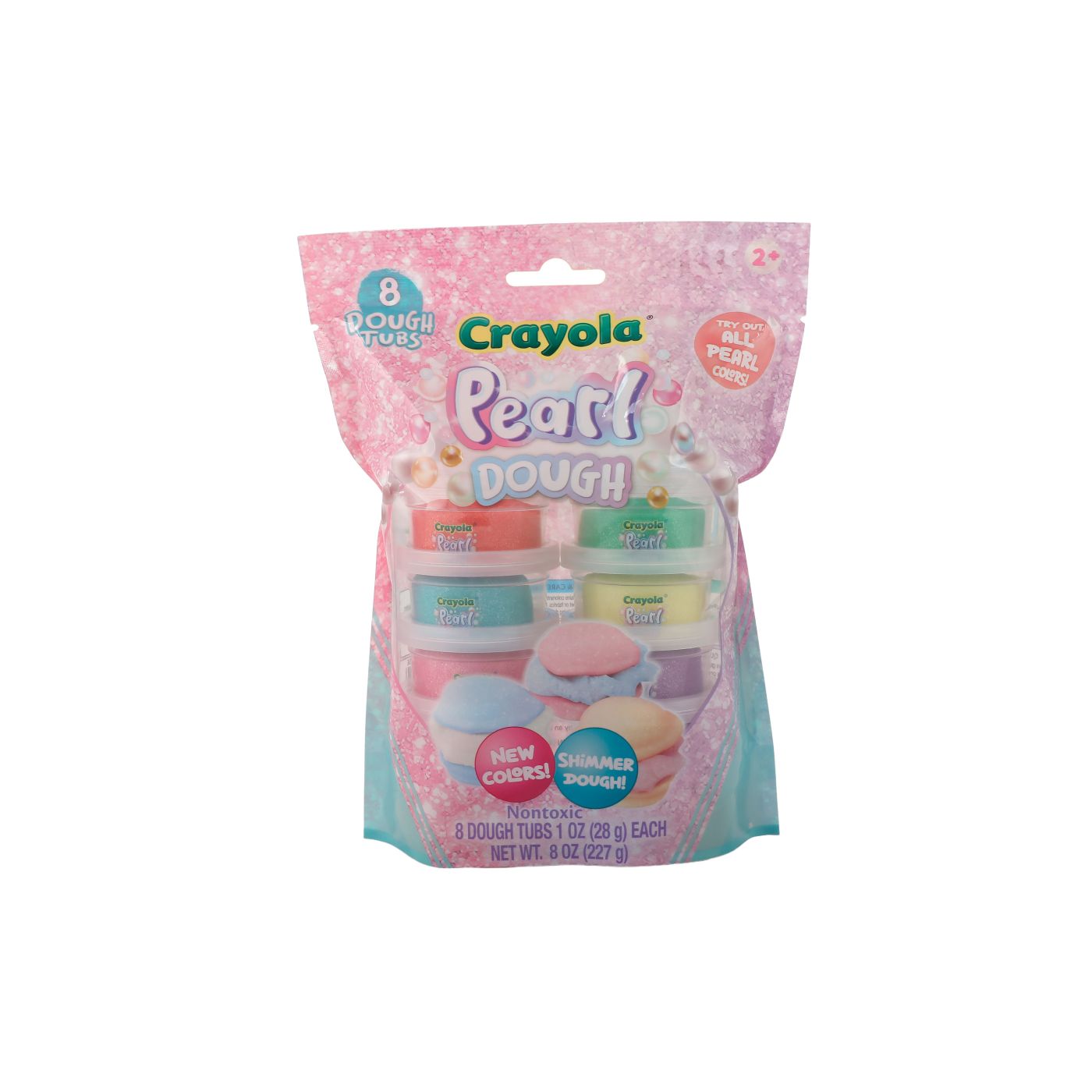 Plastilină și nisip kinetic - CRAYOLA PEARL SET 8 BORCANASE CU PLASTELINA SIDEFATA