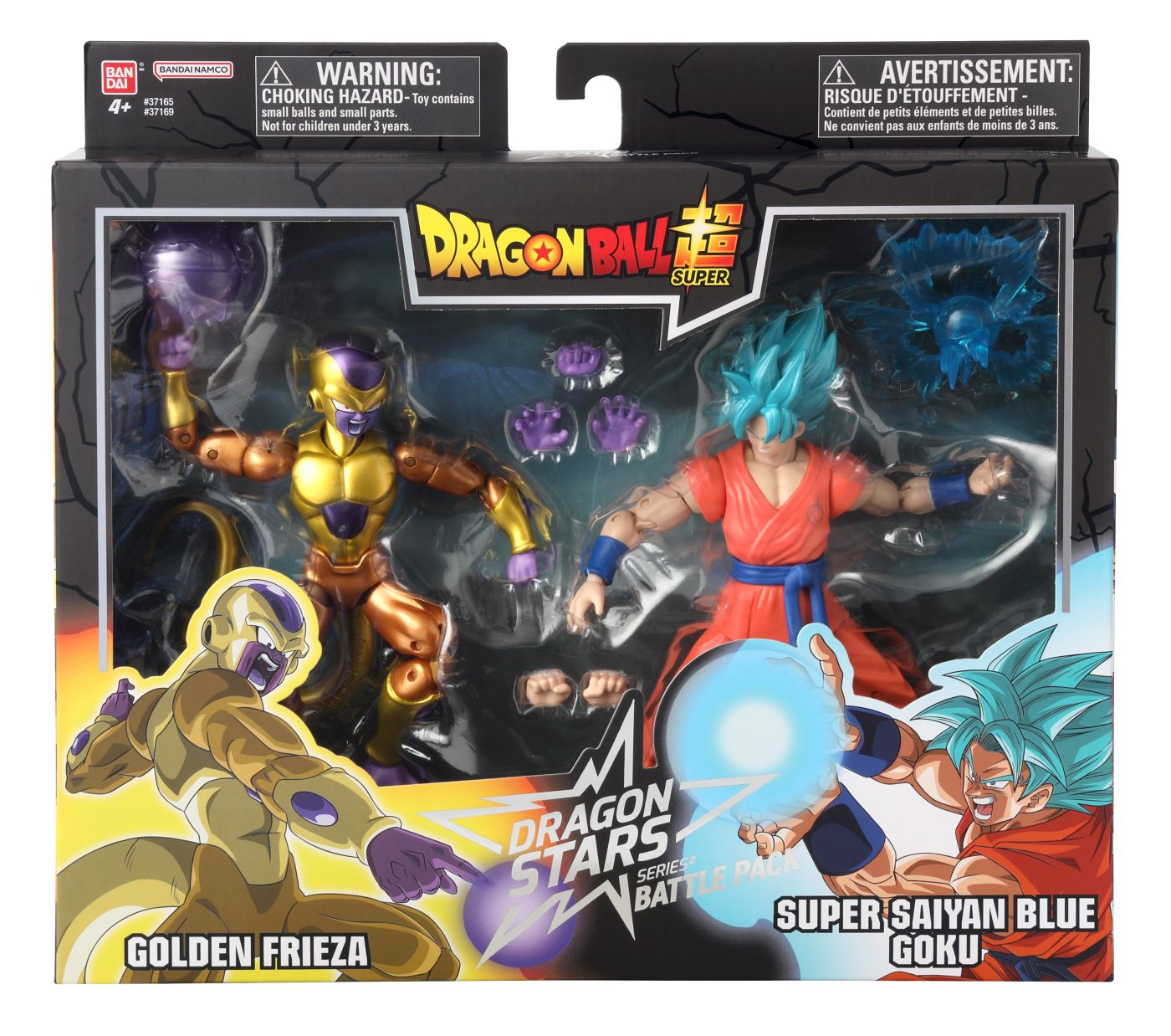 Promotii - BANDAI SET 2 FIGURINE DRAGON BALL DRAGON STARS BATTLE PACK GOLDEN FRIEZA SI SUPER SAIYAN BLUE GOKU