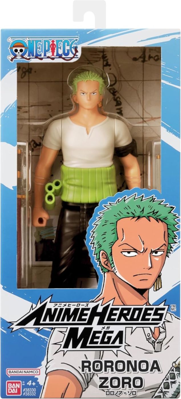 Promotii - BANDAI FIGURINE ANIME HEROES MEGA ONE PIECE RORONOA ZORO 30CM