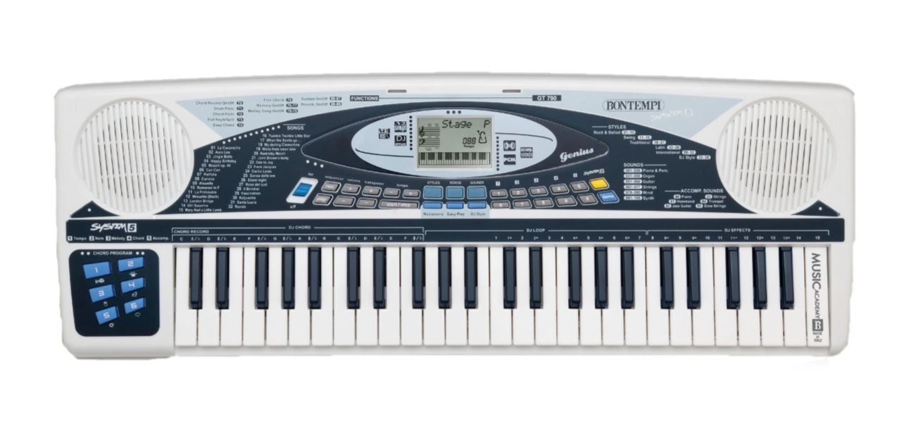 Jucării și jocuri - BONTEMPI ORGA ELECTRONICA DJ CU 49 CLAPE SI AMPLIFICATOR