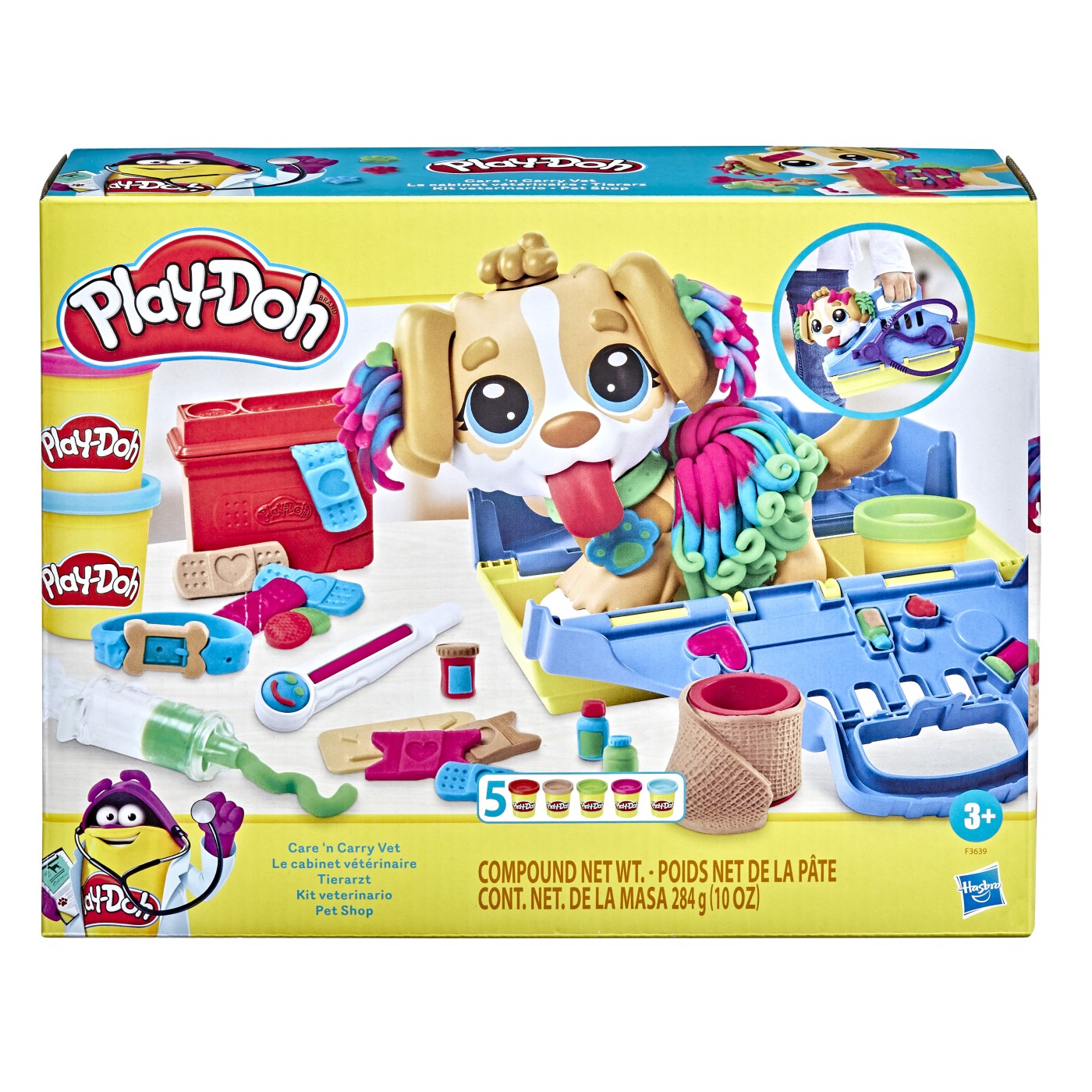 Plastilină și nisip kinetic - PLAY DOH SET MEDIC VETERINAR