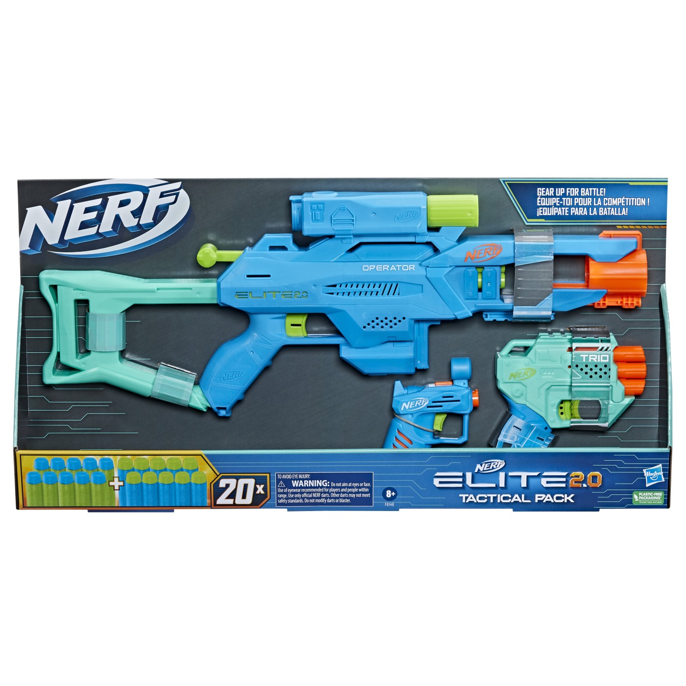 Jucării și jocuri - NERF SET 3 BLASTERE ELITE 2.0 TACTICAL PACK