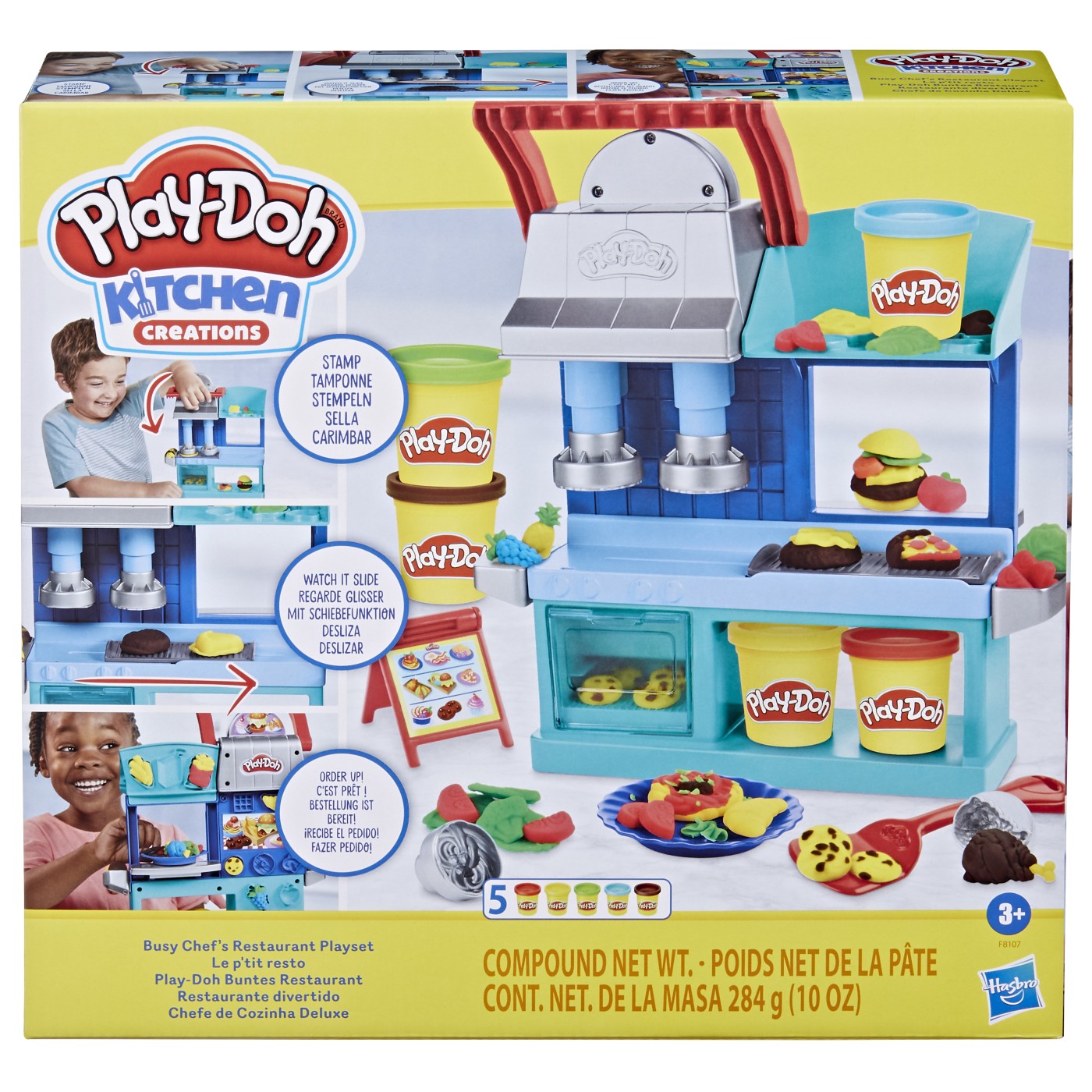Plastilină și nisip kinetic - PLAYDOH SET SET RESTAURANTUL