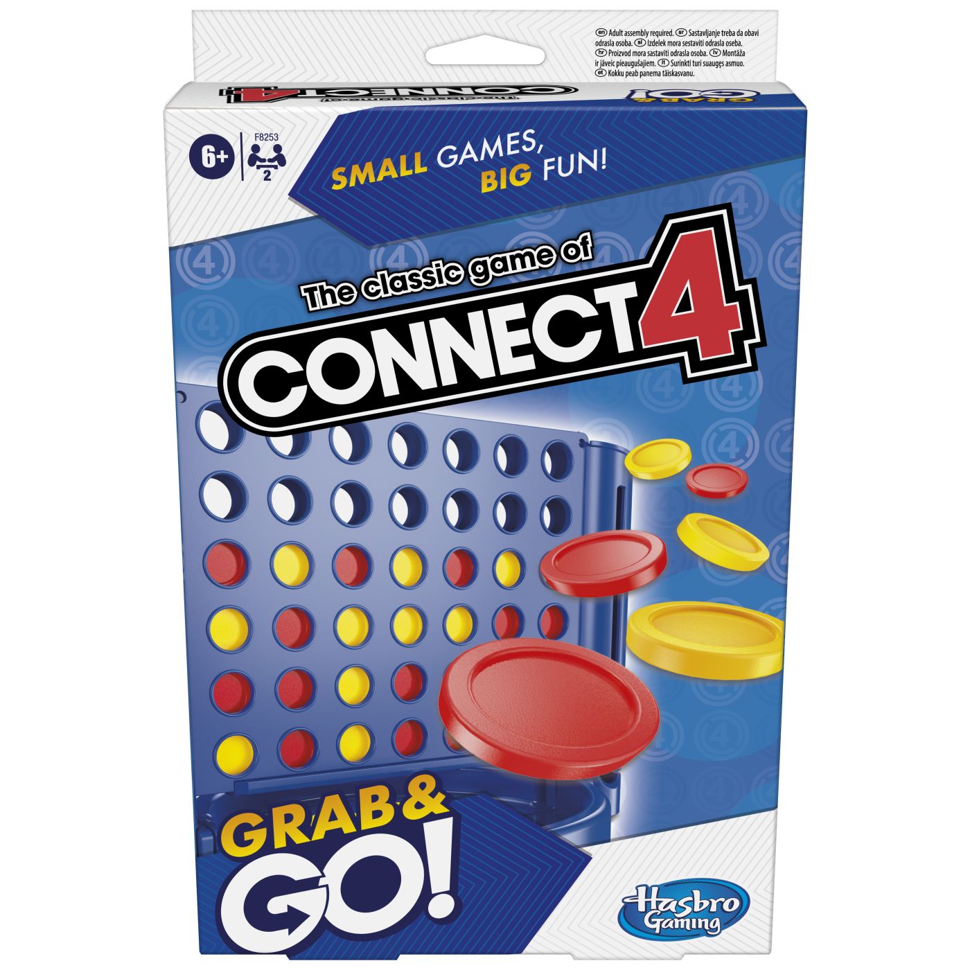 Jocuri si Jucarii Educative - JOC CLASIC CONNECT4 GRAB AND GO IN LIMBA ENGLEZA