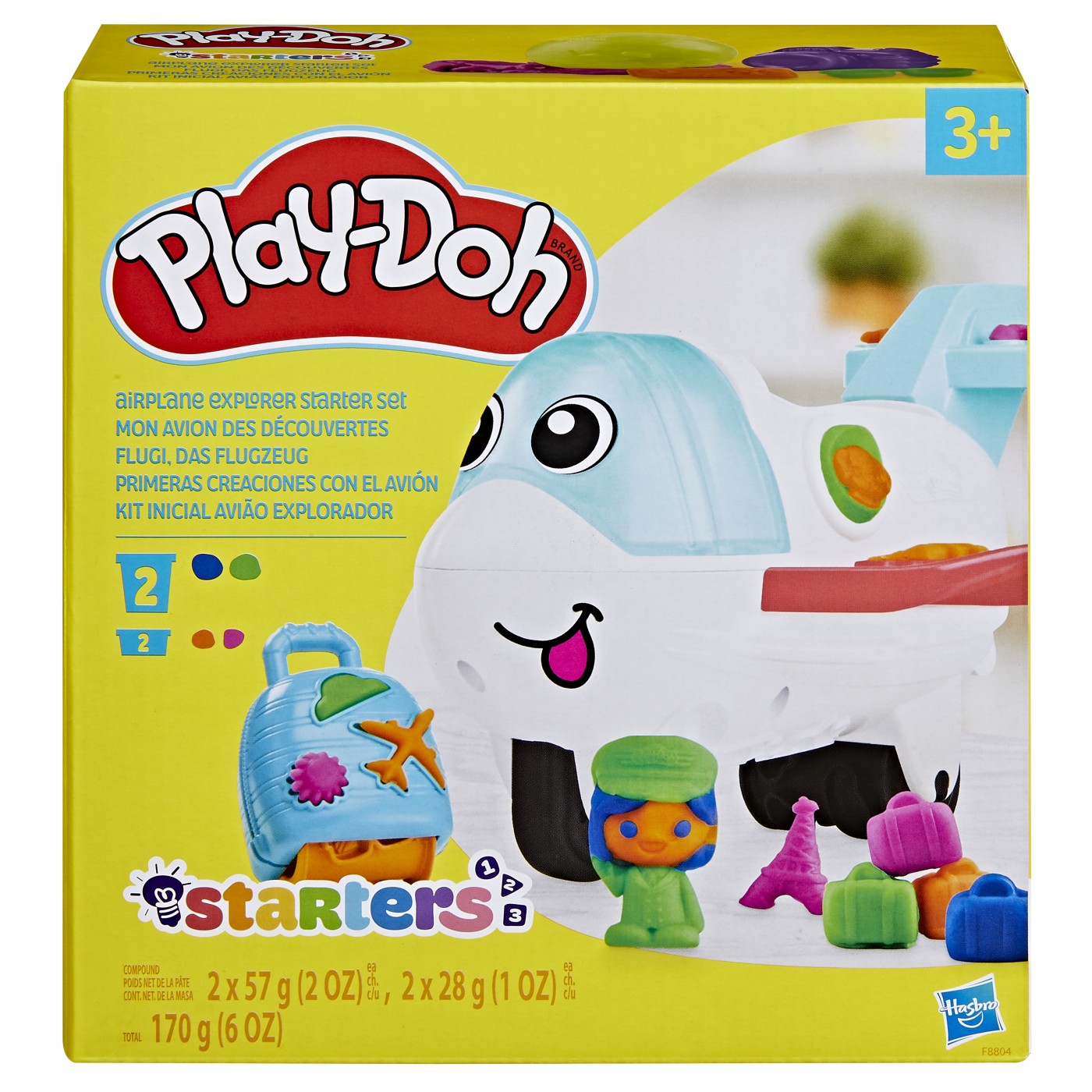 Plastilină și nisip kinetic - PLAY-DOH STARTERS CALATORESTE CU AVIONUL