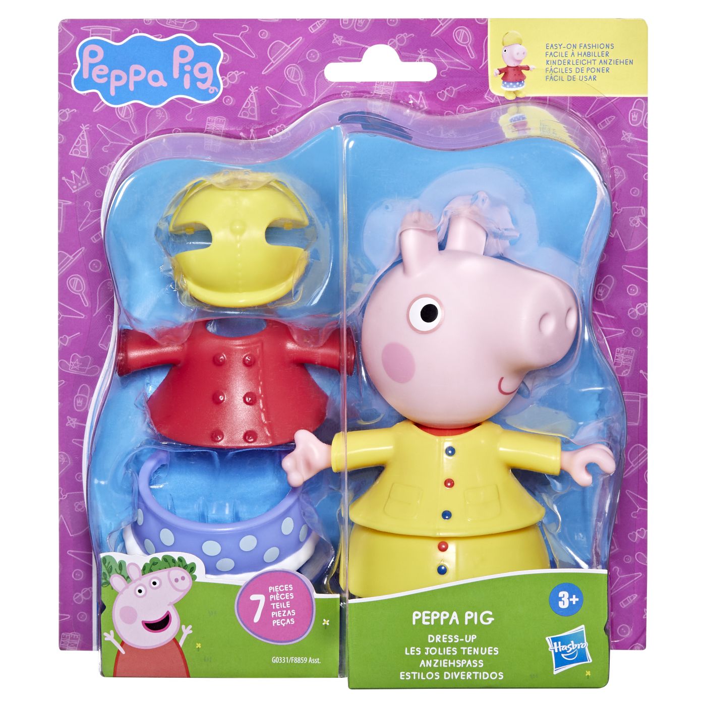 Jucării și jocuri - PEPPA PIG SET FIGURINA SI ACCESORII VESTIMENTARE PEPPA PIG 15CM