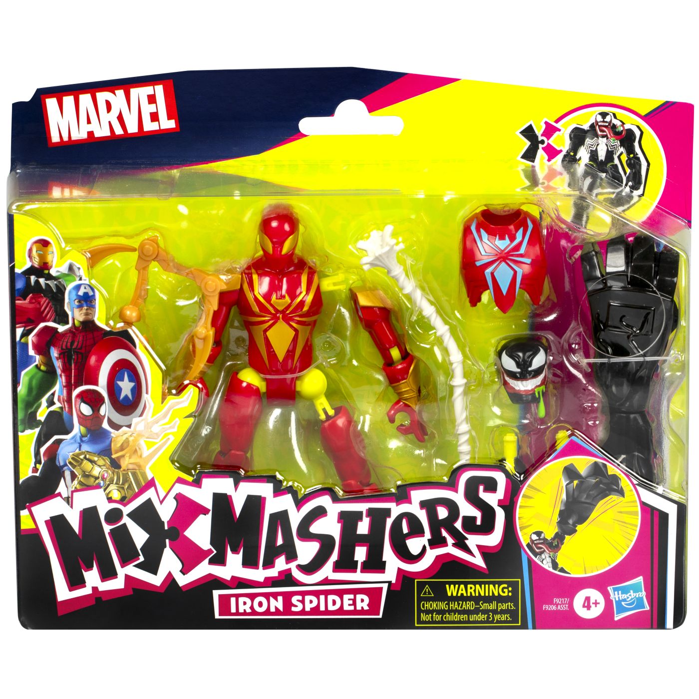 Jucării și jocuri - MARVEL AVENGERS MIX MASHERS FIGURINA IRON SPIDER CU ACCESORII 12CM