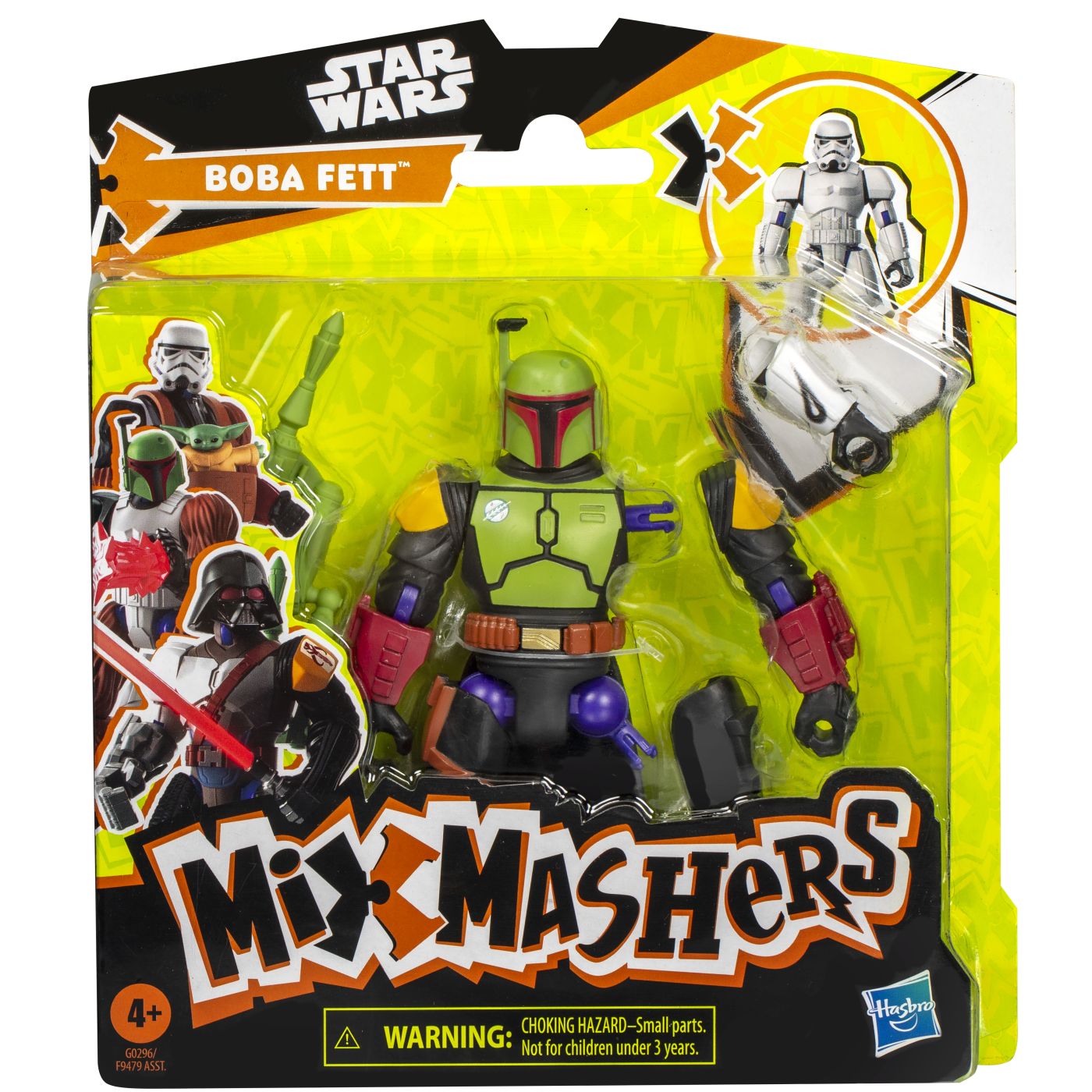 Jucării și jocuri - STAR WARS MIX MASHERS SET FIGURINA BOBA FETT 12CM SI ACCESORII