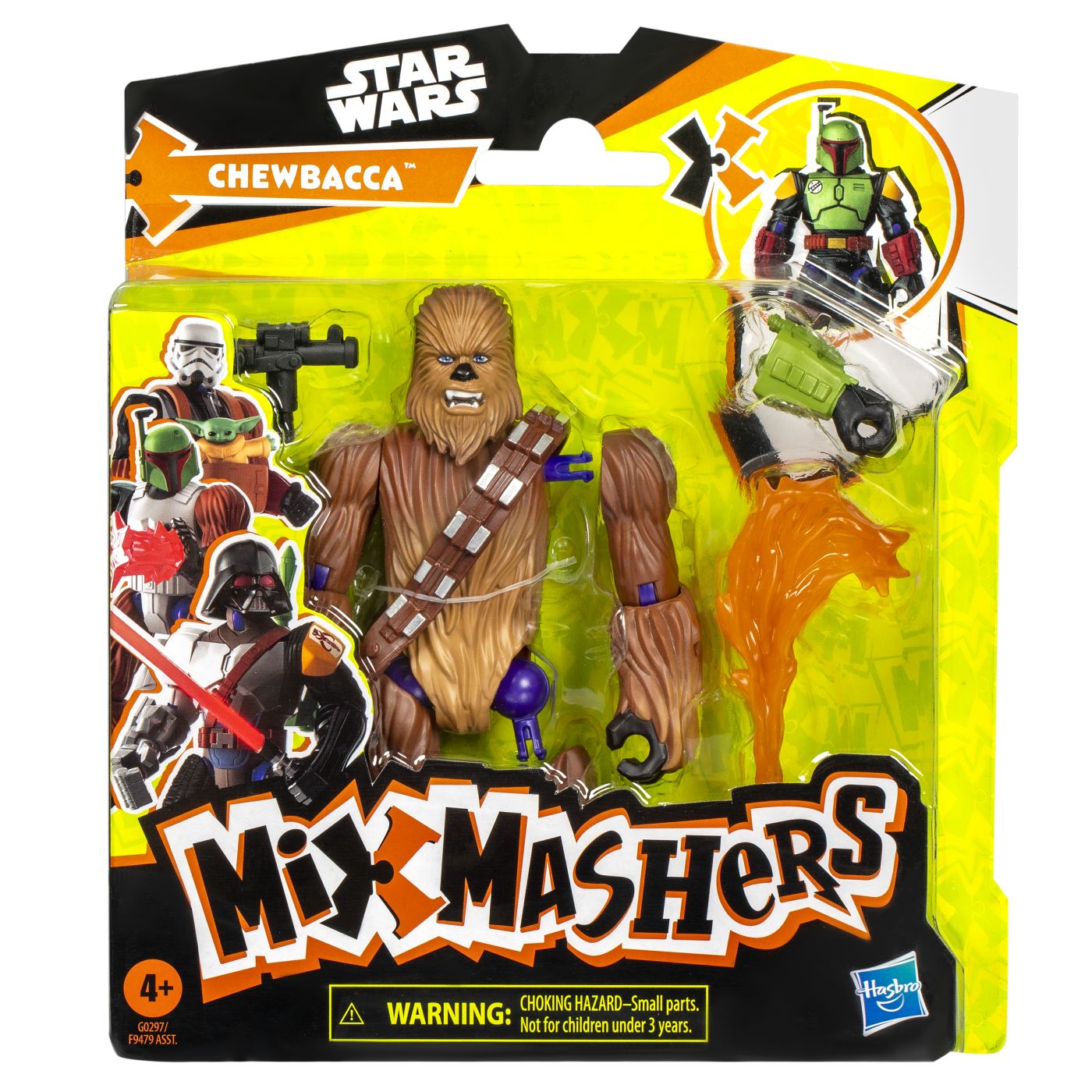 Jucării și jocuri - STAR WARS MIX MASHERS SET FIGURINA CHEWBACCA 12CM SI ACCESORII