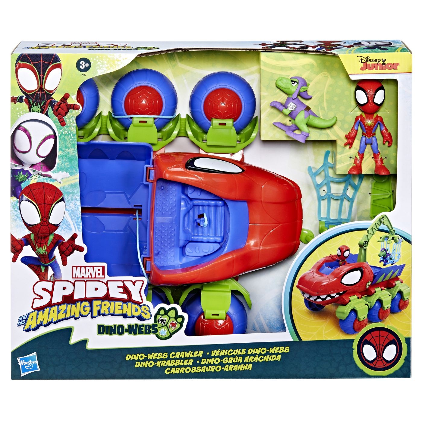 Jucării și jocuri - SPIDEY SI PRIETENII LUI UIMITORI MARVEL VEHICUL DINO WEBS CRAWLER