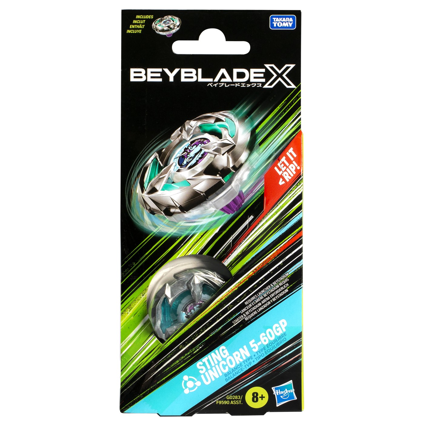 Jucării și jocuri - BEYBLADE X LET IT RIP SPIRALA STING UNICORN 5-60GP