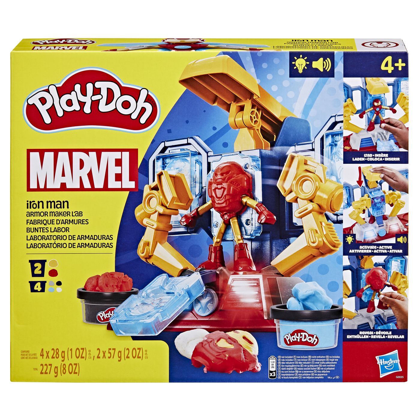 Jucării și jocuri - PLAY DOH IRON MAN LABORATORUL DE ARMURA