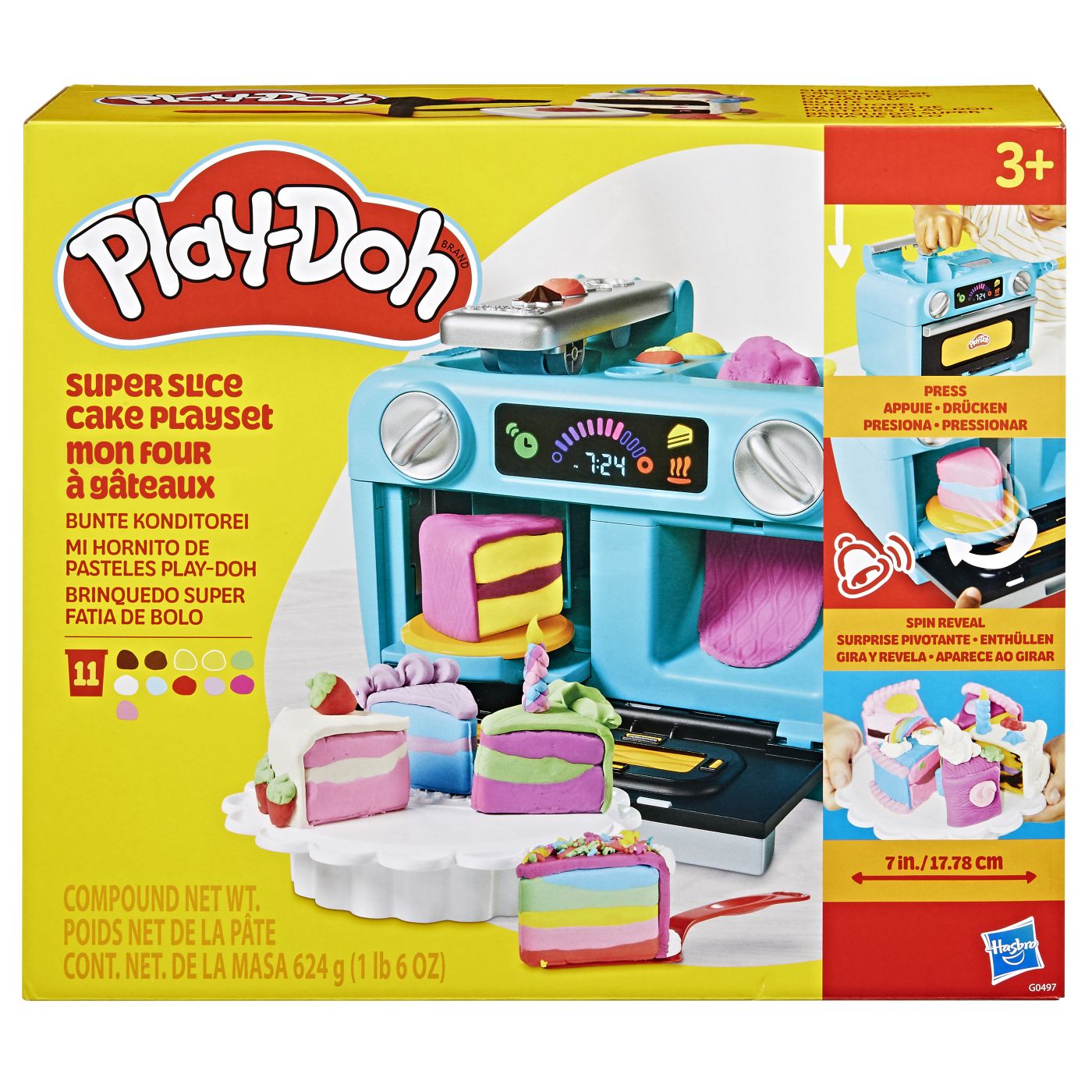 Plastilină și nisip kinetic - PLAY DOH SET DE JOACA FELII DE TORT