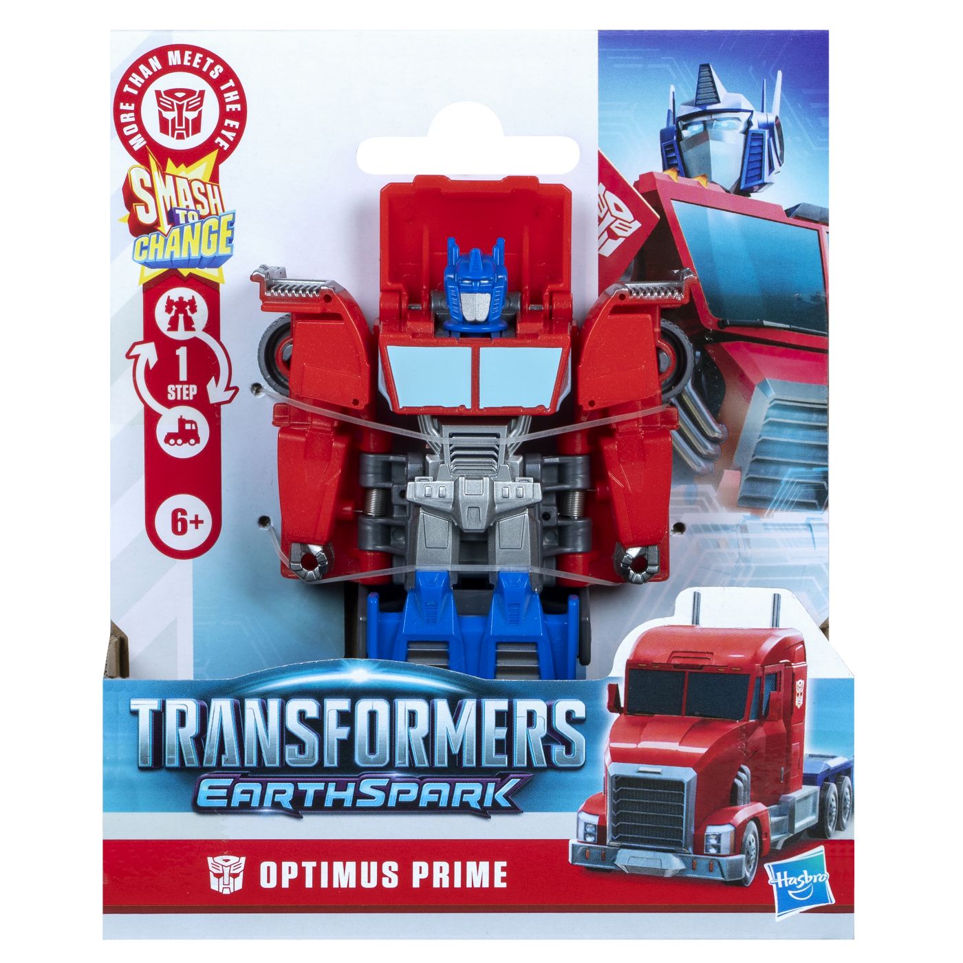 Jucării și jocuri - TRANSFORMERS EARTHSPARK FIGURINA OPTIMUS PRIME 1 STEP SMASH TO CHANGE