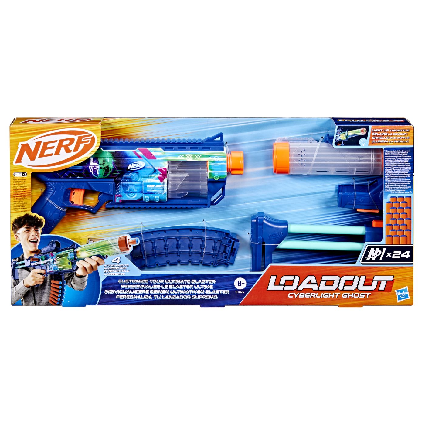 Jucării și jocuri - NERF BLASTER LOADOUT CYBERLIGHT GHOST