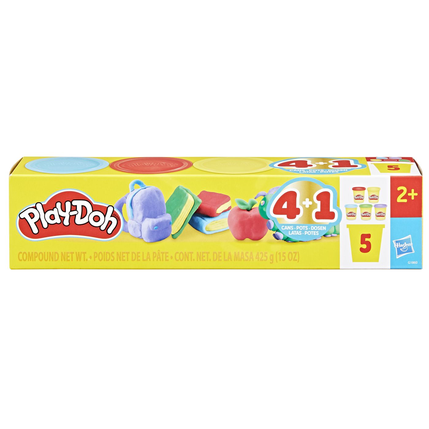 Plastilină și nisip kinetic - PLAY DOH SET 5 CUTII PLASTELINA