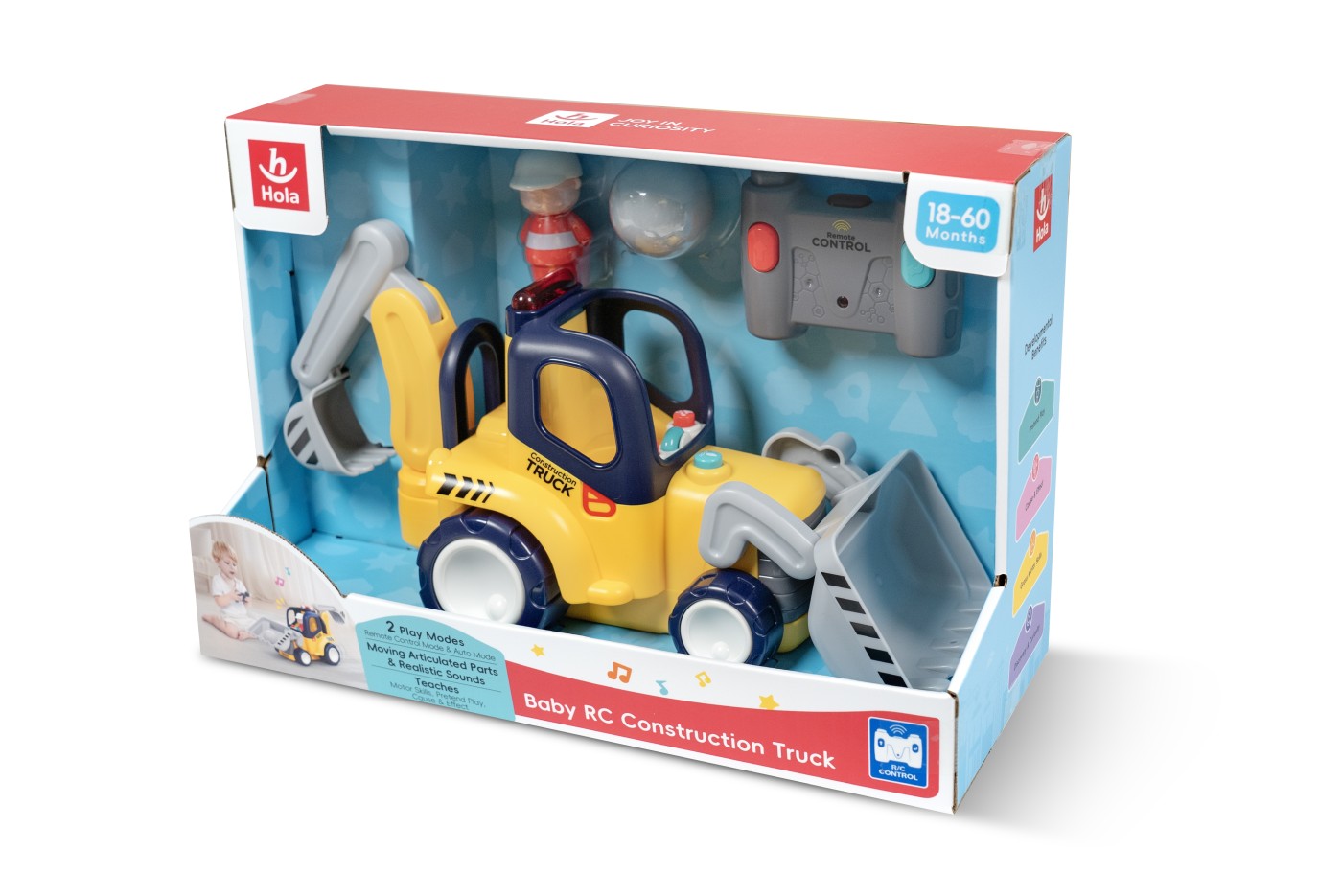 Masinuțe cu telecomandă - CAMION DE CONSTRUCTIE CU TELECOMANDA